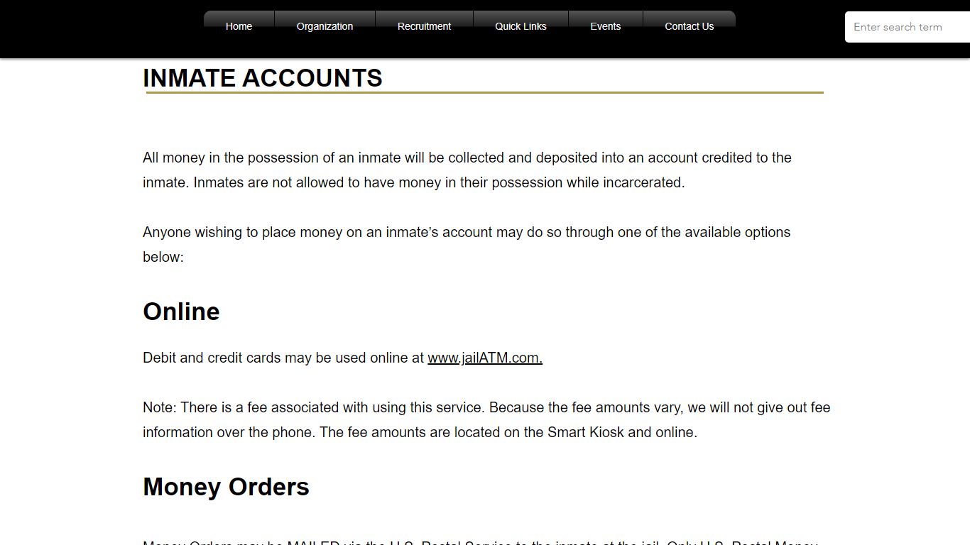 Inmate Accounts | Gwinnett County S.O.